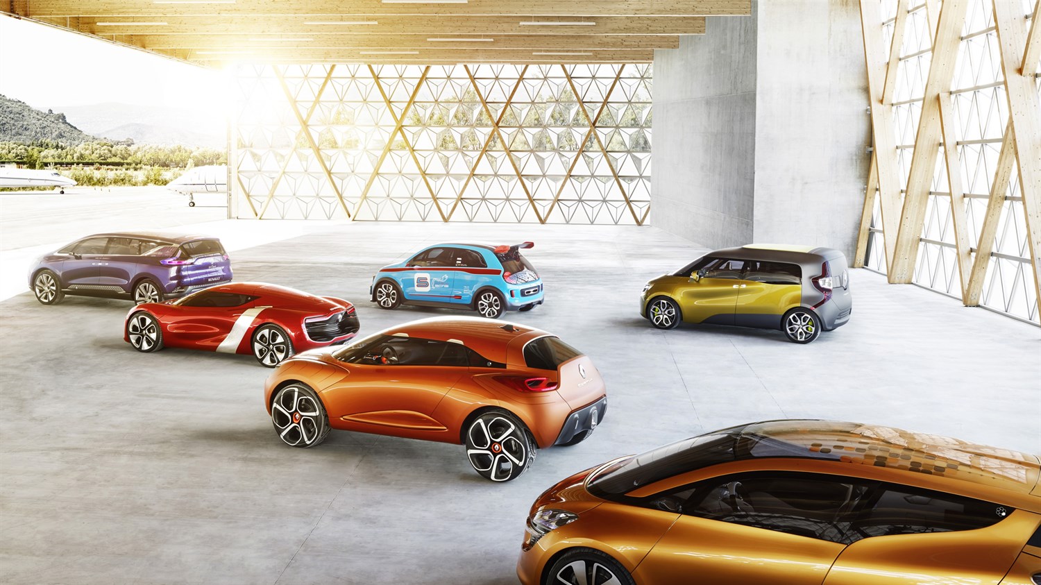 Renault - gamme concept-cars - vue 3/4 arrière
