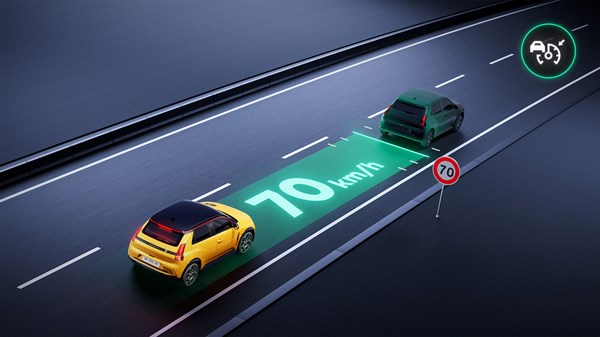 intelligent adaptive cruise control -Renault 5 E-Tech electric