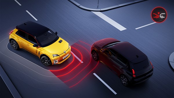 intersection automatic emergency braking system - Renault 5 E-Tech electric