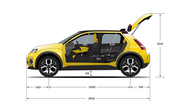 height dimensions - Renault 5 E-Tech electric